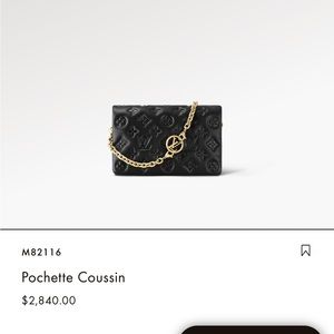 Louis Vuitton Pochette Coussin purse
